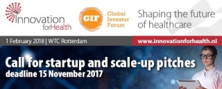Innovation for Health 2018: Call for start-up and scale-up pitches 