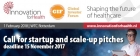 Innovation for Health 2018: Call for start-up and scale-up pitches